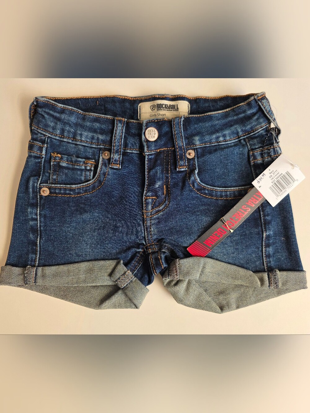 NWT Rock & Roll Denim Kids Shorts Size 4